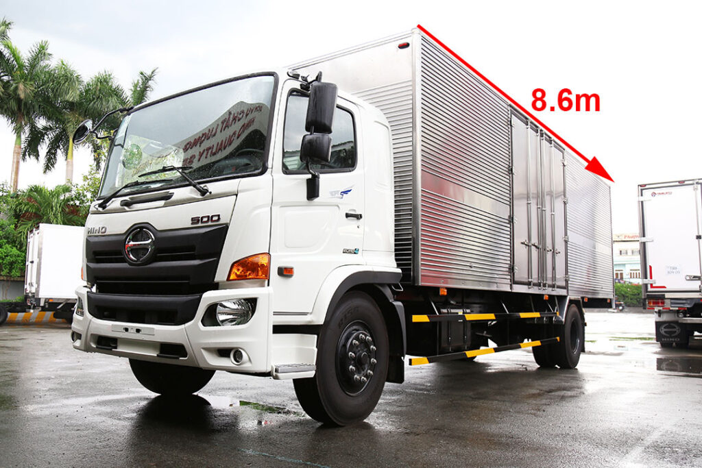 xe tải hino 8 tấn thùng kín, hino fg thùng dài