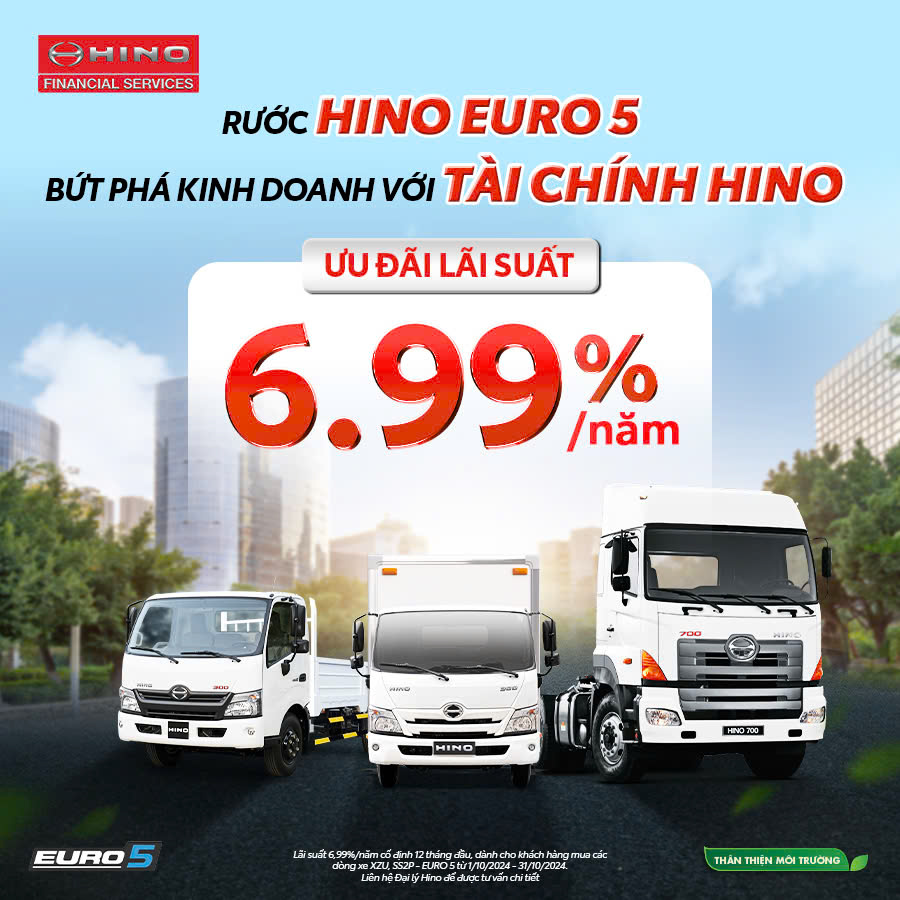 Chương trình Hỗ trợ 2% lãi suất của tài Chính Hino HFS